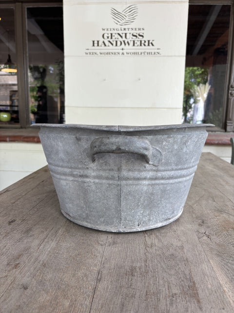 Alte Zinkwanne | Vintage Pflanzwanne | 88 cm