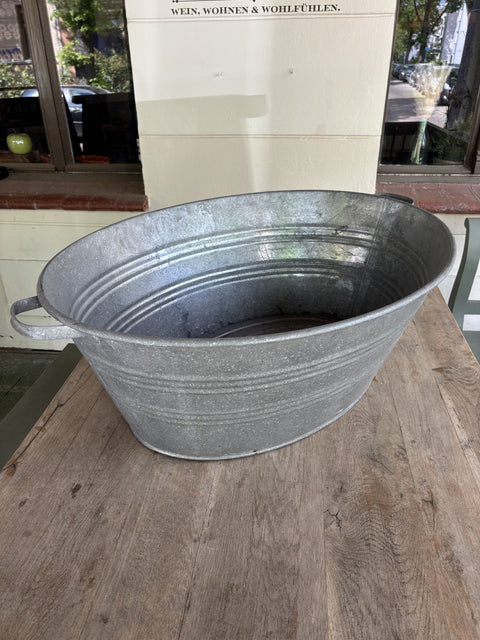 Große Alte Zinkwanne | Vintage Pflanzwanne | 90 cm