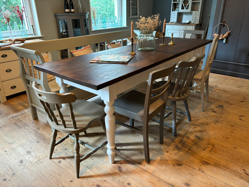 Großer Esstisch 240 cm | Dunkle Platte & Architect's Delight | Anna von Mangoldt