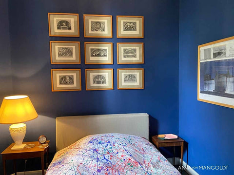 Lysander 259 Anna von Mangoldt Farbprobe in lebendigen Farbtönen, Nahaufnahme der Textur und Farbnuancen