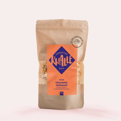 Knalle Erdnussbutter Salzkaramell Popcorn 100g - wundervino