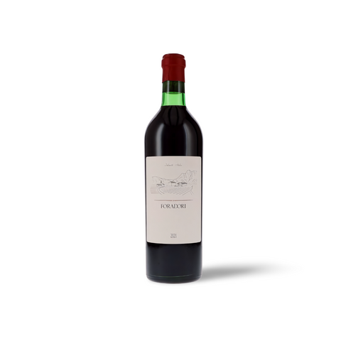 Foradori Teroldego Vigneti delle Dolomiti 2023 BIO red wine bottle with a rich label design and deep red liquid.
