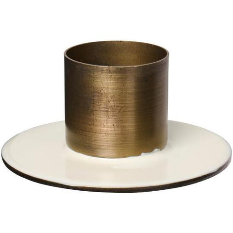 Zweifarbiger Kerzenhalter von Ib Laursen für 3,8 cm Kerzen, stilvoller Kerzenhalter aus Kerzen & Halter Serie