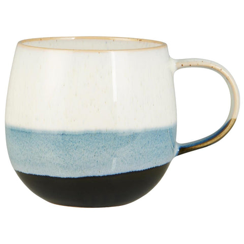 Blaue Ib Laursen Agneta Tasse aus Keramik, ideal für Küche und Tisch, mit handgefertigtem Design und traditionellem Stil