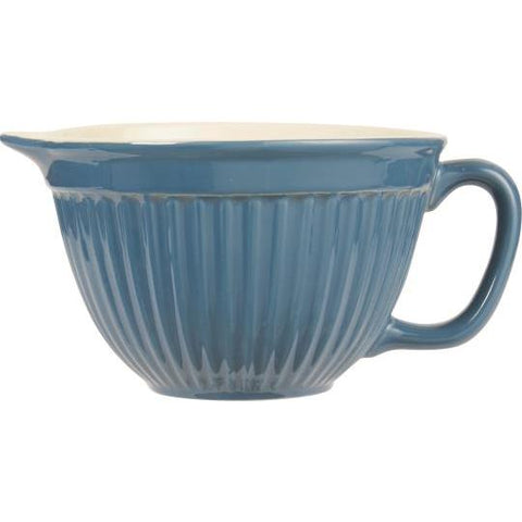 Ib Laursen Rührschüssel aus der Mynte®-Serie, große Küchen- und Tischschüssel, robustes Keramikdesign, 24 cm lang.