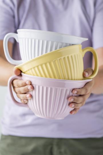 Ib Laursen Rührschüssel aus der Mynte®-Serie, große Schüssel für Küche und Tisch, 24 cm lang, 18 cm breit, 12 cm hoch