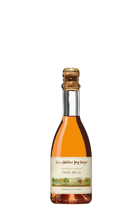 Manufaktur Jörg Geiger PriSecco "Cuvée Nr.23" Rhabarbar, Apfel, Blüten  - Alkoholfrei 0,375l - Weingärtners Genusshandwerk