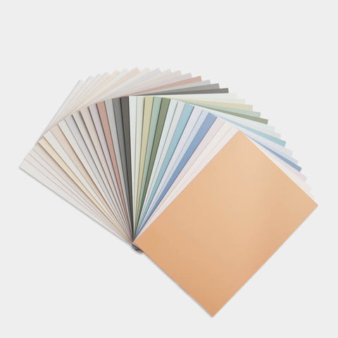 Farbfarbkarten-Set "CosyColours Kollektion" von MissPompadour, farbige Karten in einem Bundle, ideal für kreative Farbgestaltung.