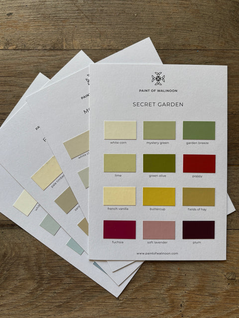 Paint of Walinoon Kreidefarben Farbkartenset - Weingärtners Genusshandwerk