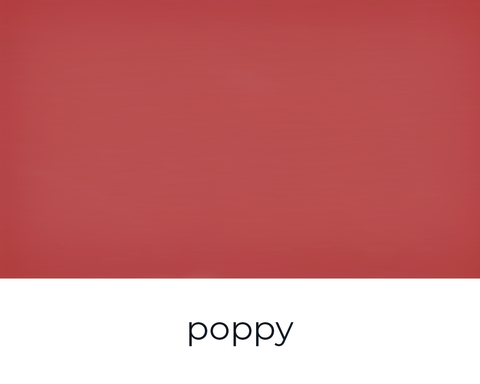 Kreidefarbe Poppy von Paint of Walinoon, Farbpatsch mit intensiver roter Farbe, für Möbel und Dekorationsprojekte