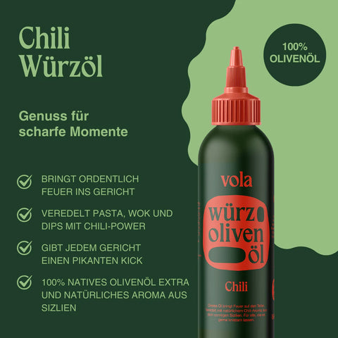 vola Würz Olivenöl Chili 150ml - Weingärtners Genusshandwerk