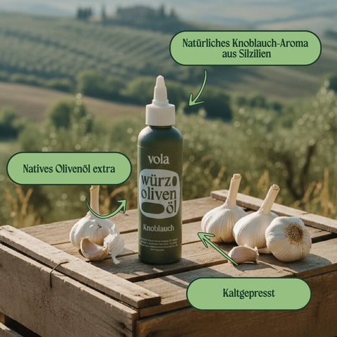 vola Würz Olivenöl Knoblauch 150ml - Weingärtners Genusshandwerk