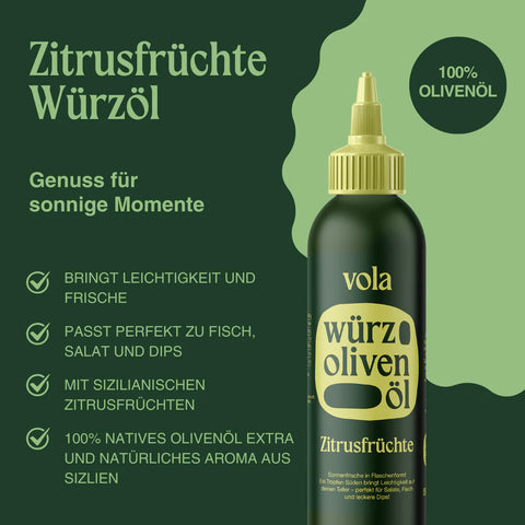 vola Würz Olivenöl Zitrusfrüchte 150ml - Weingärtners Genusshandwerk