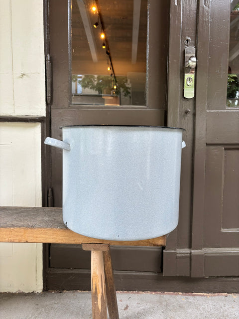 Alter Emaille Topf Vintage (32x40) - Weingärtners Genusshandwerk