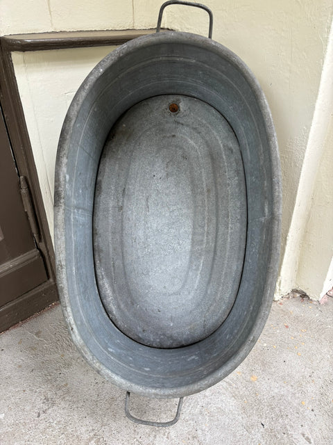 große vintage Zinkwanne (58x102x37cm) - Weingärtners Genusshandwerk