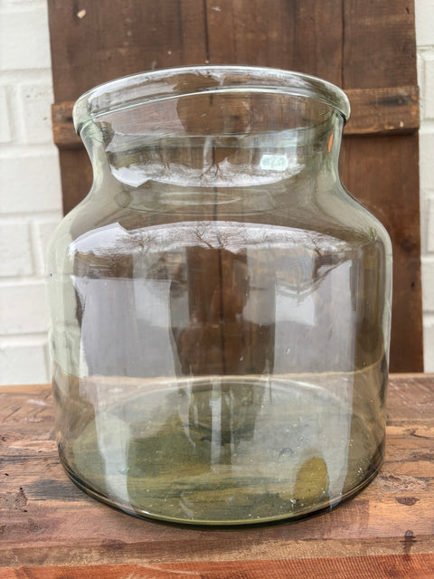 Mundgeblasene Glasvase transparent – dekorative glatte Vintage Vase - Weingärtners Genusshandwerk