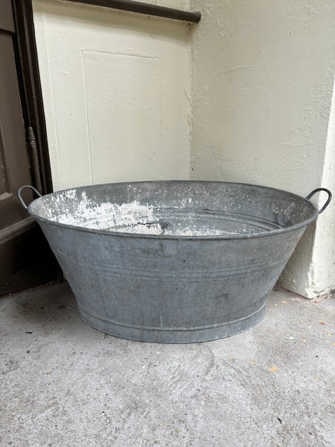 Ovale alte Zinkwanne (90x62x36cm) - Weingärtners Genusshandwerk