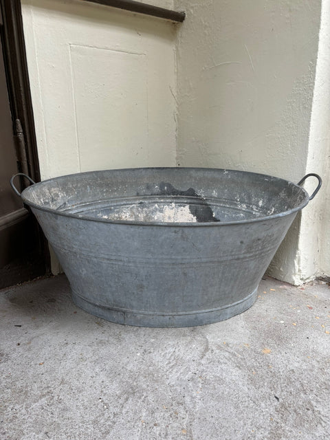 Ovale alte Zinkwanne (90x62x36cm) - Weingärtners Genusshandwerk