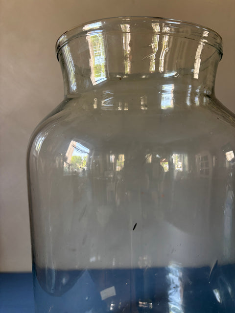 Vintage Glas Vase glatt hoch - Weingärtners Genusshandwerk