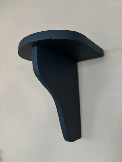 Zwei Vintage Hängeregale in Kreidefarbe Ink matt, Dekoartikel, Weingärtners Genusshandwerk, 27x21x20cm, blauer Dekorationsartikel